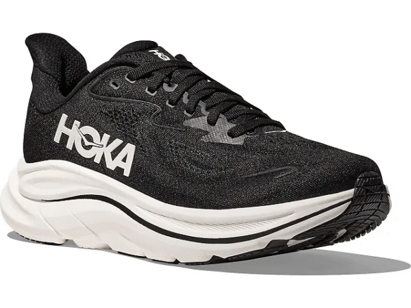 HOKA Clifton 10 BLACK / WHITE